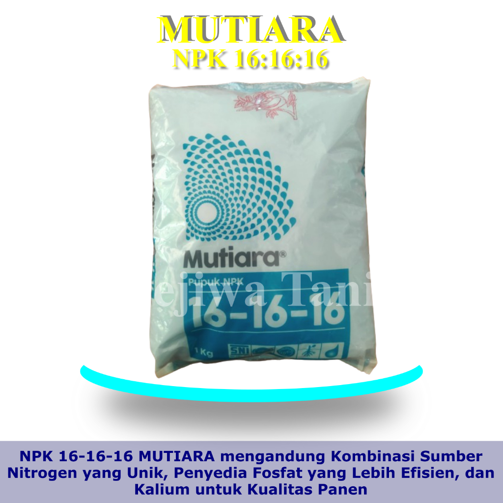 NPK Mutiara 16 16 1KG Original, Pupuk Majemuk