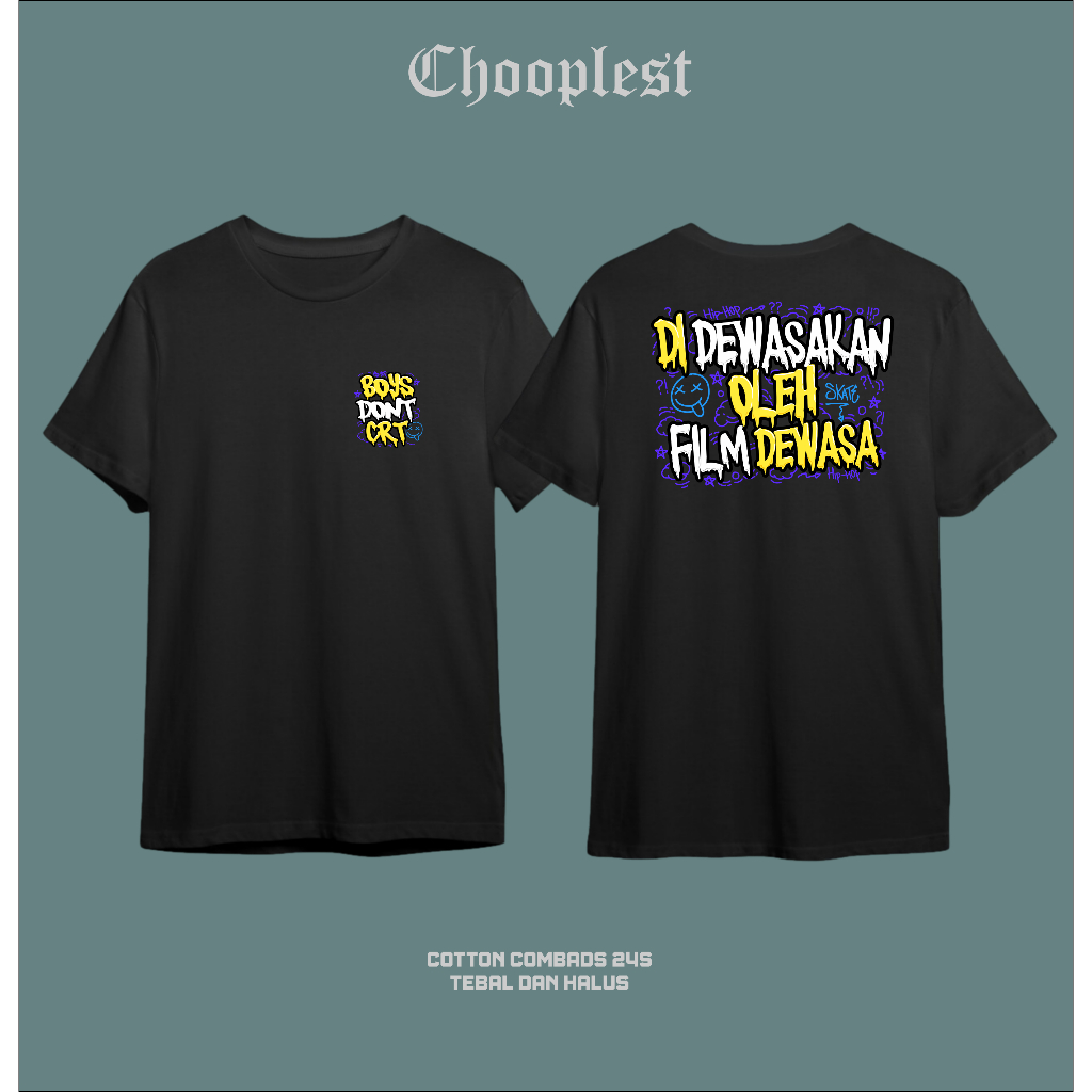 Kaos Didewasakan Film Dewasa v2 Free Sticker