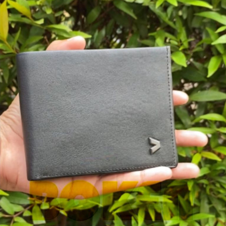 Dompet Kulit Pria Lipat Dua KALIBRE 995050999 Black Leather Wallet Original 995050