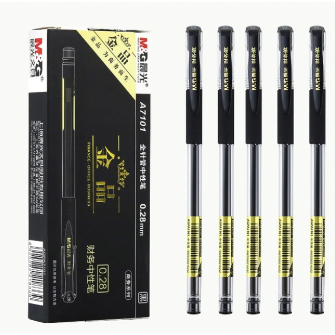 

M&G 12PCS 0.28MM Ultra Fine Finance Gel Pen [PER 1 LUSIN]