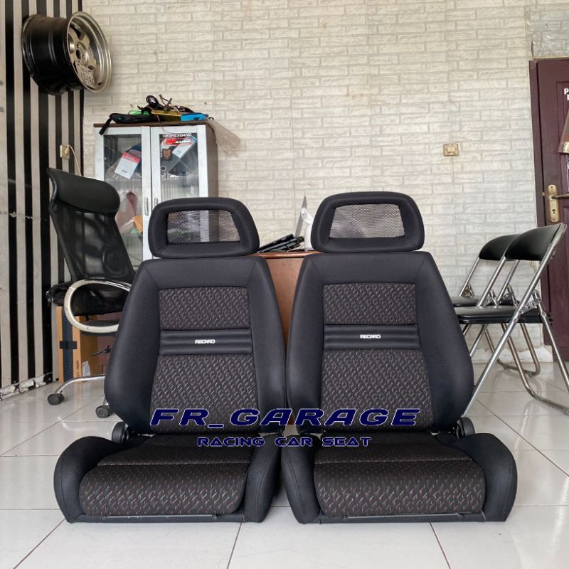 JOK MOBIL RACING LX HITAM BINTIK MERAH / JOK RACING MOBIL UNIVERSAL