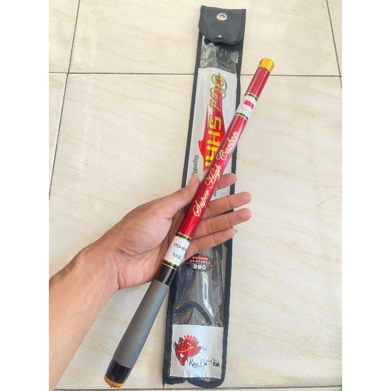 joran tegek Gamaru red shark