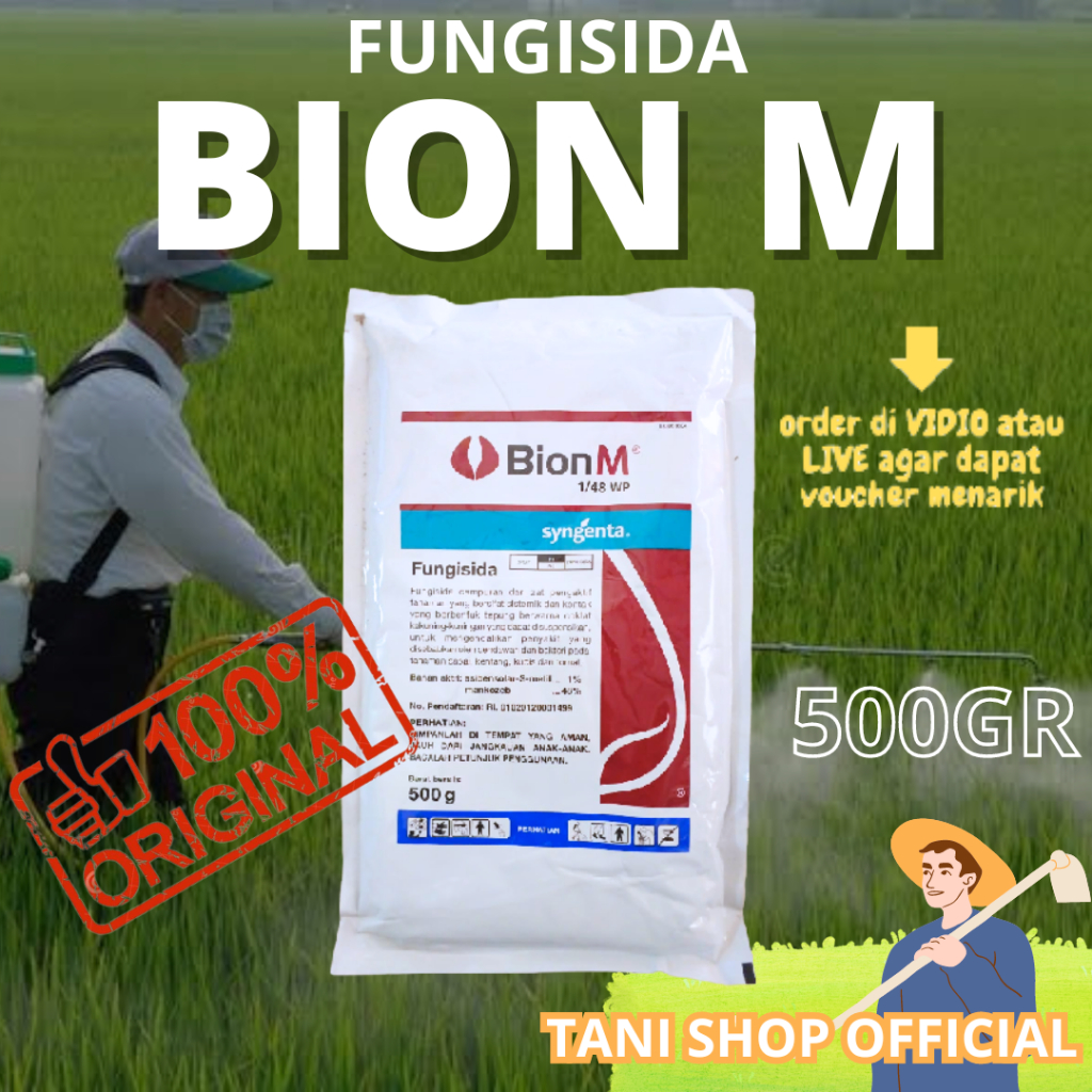 fungisida bion m 500gr asli original