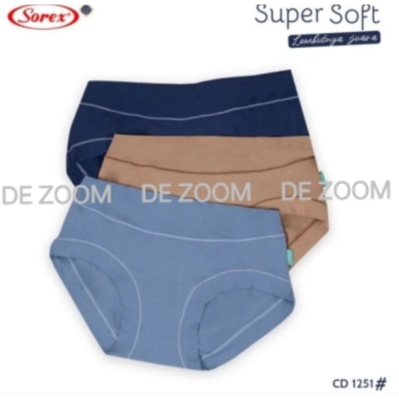 Celana Dalam Sorex 1251 Super Soft Spandex Model Semi Boxer Cutting Mini