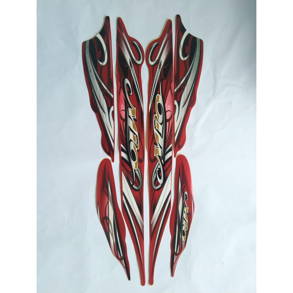 stiker striping yamaha mio sporty 2010 2011 merah