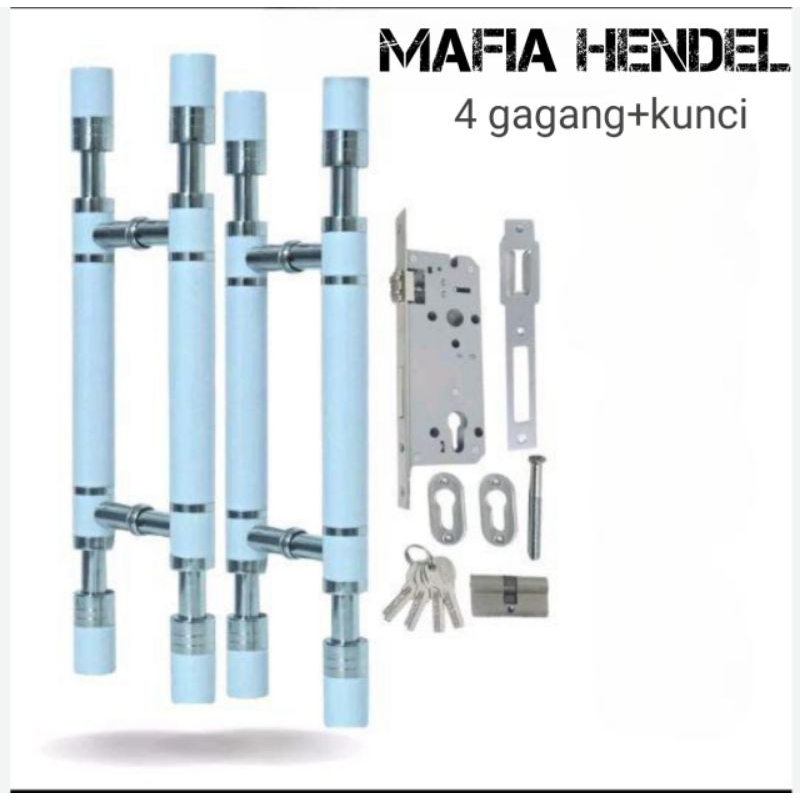 Gagang pintu. model barbel TEMBUS