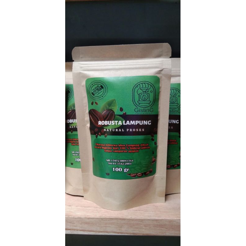 

kopi robusta Lampung premium 100 gram