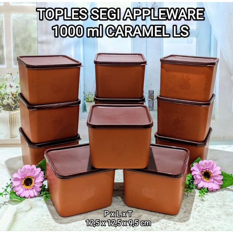 Toples Plastik Appleware 1000 ML Isi 12 Buah