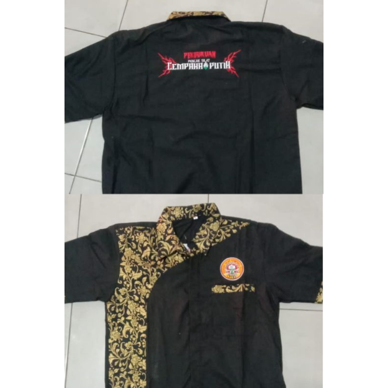 BAJU HEM KEMEJA BATIK CEMPAKA PUTIH PSCP MACAN