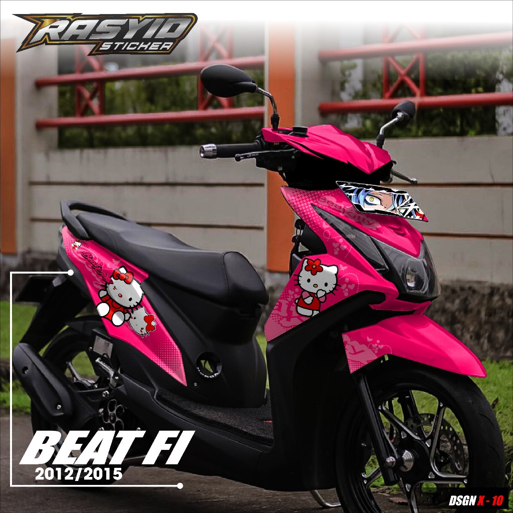 COD Sticker Decal Full Body Motor Honda Beat FI Old Lama Tahun 2013 2014 2015 2016 Sticker Full Body