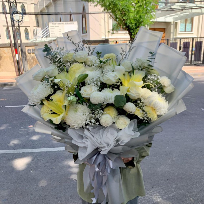 bunga ulang tahun surabaya / buket bunga mawar / buket bunga jumbo / buket jumbo / buket mawar jumbo