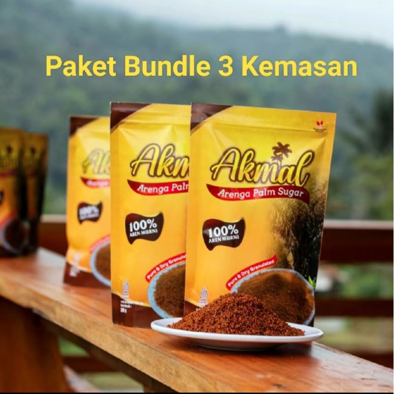 

Gula Aren Bubuk Kristal | Semut Organik 3 x 200 g