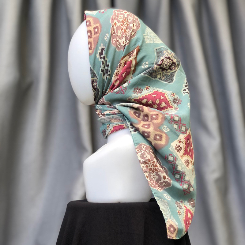 VEGIA SEGIEMPAT Jilbab polycotton viney japan hijab vine bukan kerudung voal motif pattern GYNDA