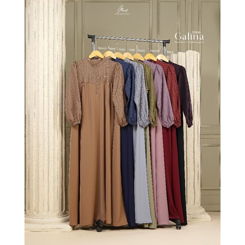 BAJU GAMIS GALINA DRESS ARRAFI | BAJU GAMIS BUSUI FRIENDLY  | BAJU GAMIS LEBARAN 2024 | BAJU GAMIS M