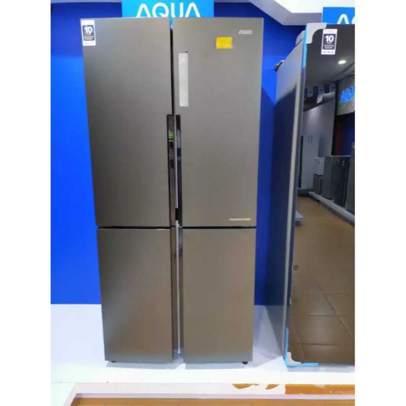 KULKAS AQUA JAPAN AQR IM 525 AM LEMARI ES 2 PINTU SIDE BY SIDE