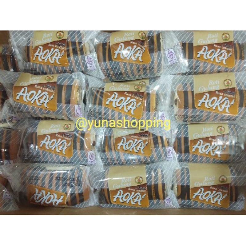 

Aoka Roti gulung rasa cokelat 4 pc @60g