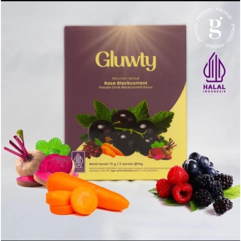 Gluwty Collagen Minuman Serbuk Pencerah Pemutih Badan Dan Wajah