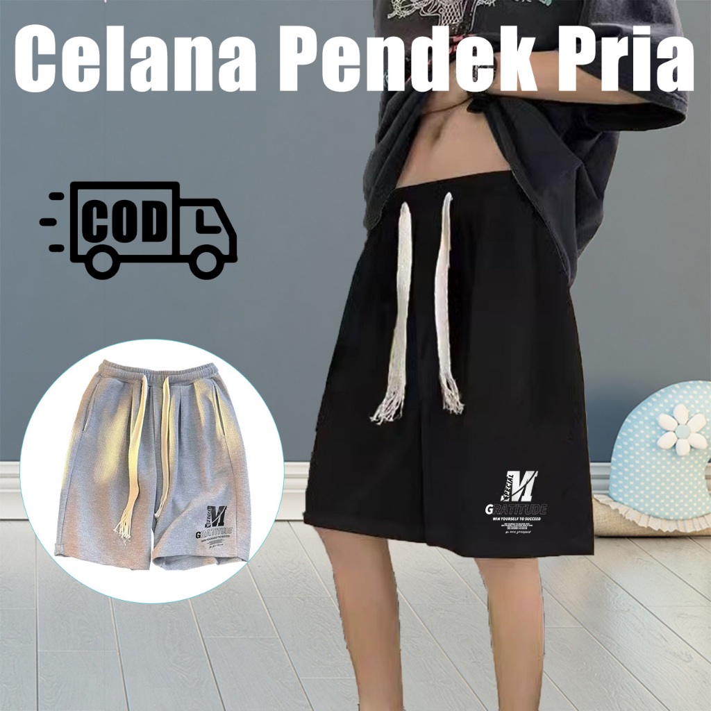 Celana pendek bahan pria Unisex boardshort celana pria fashion celana pendek pria one set celana pri