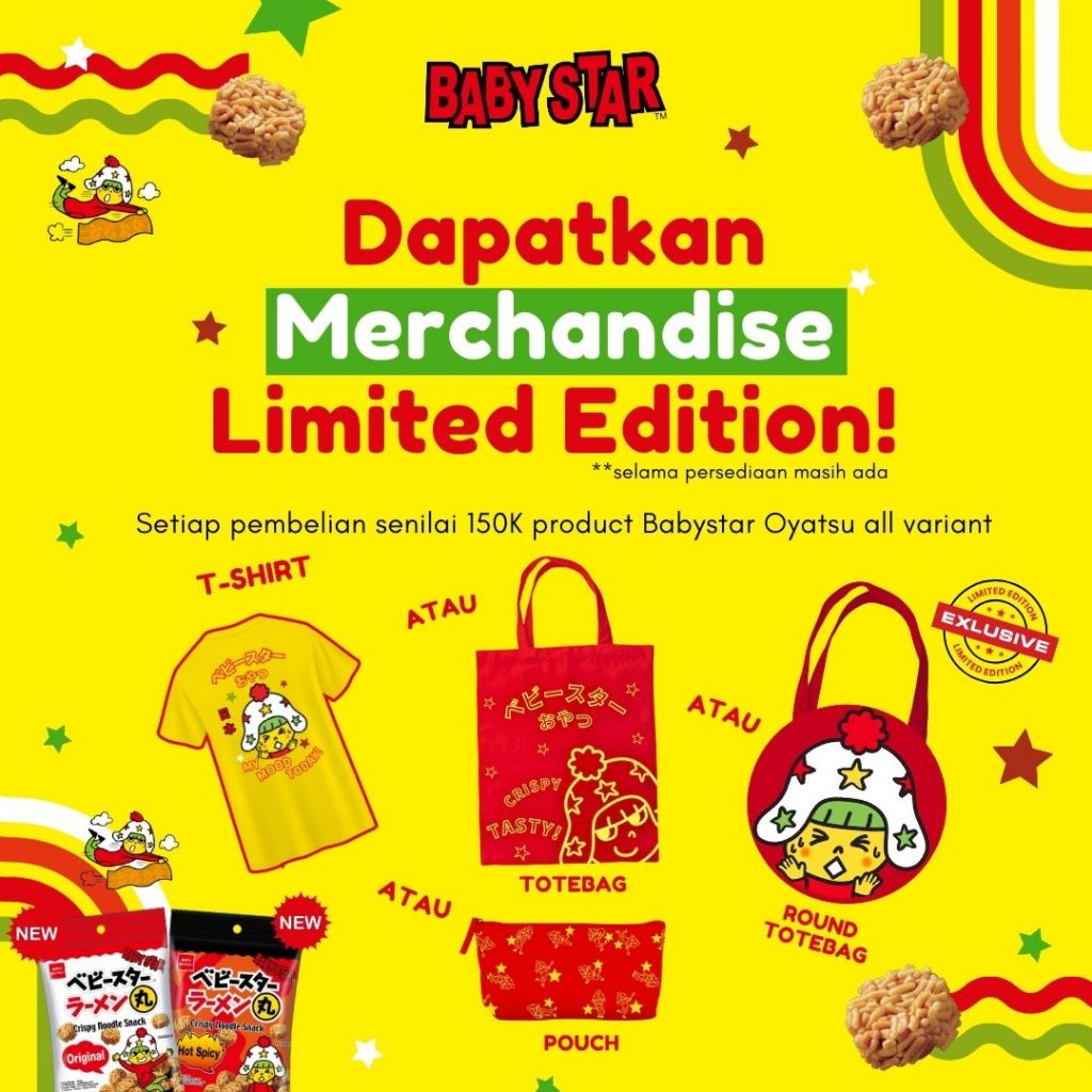 

Paket Oyatsu Babystar Maru Special Edition (Camilan Mie Kering Khas Jepang)