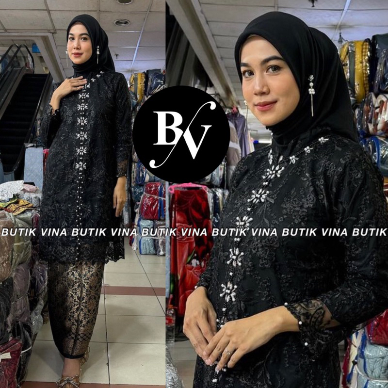 STELAN KEBAYA TUNIK PAYET / ROK SONGKET / KEBAYA MODERN TUNIK TILE PAYET MEWAH
