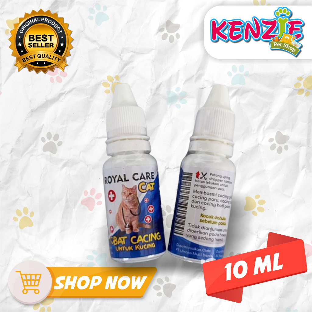 Obat Cacing Kucing Royal Care 10 ml - Obat Cacing Kucing Ampuh - Obat Cacing Hewan