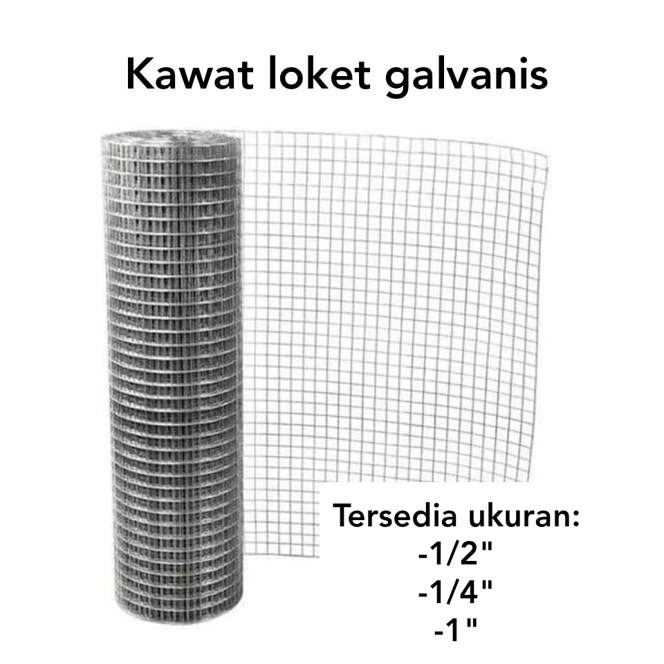 Kawat Loket Galvanis Per Roll Putih | KAWAT LOKET GALVANIS PUTIH PER ROLL