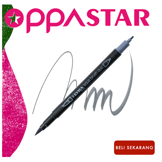 

Spidol Marker Dual Brush Pen Lyra Germany Aqua Brush Duo Permanent Cold Grey Deep 6520098 - Satuan
