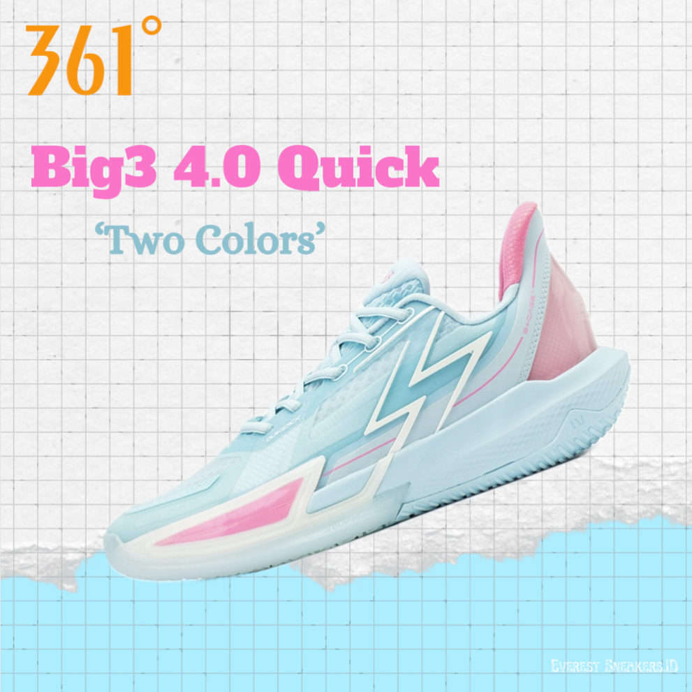 Sepatu Basket 361° Big3 4.0 Quick 'Two Colors' 672321105-6