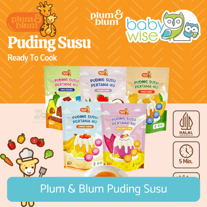 

Plum & Blum Puding Susu Buah - Snack Sehat Mpasi Anak