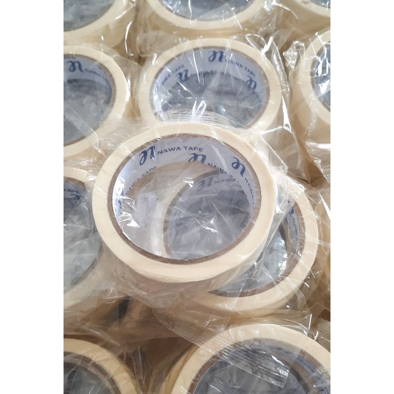 

Lakban Kertas / Isolasi/ Masking Tape 1 inch 24 Mm x 20 yard