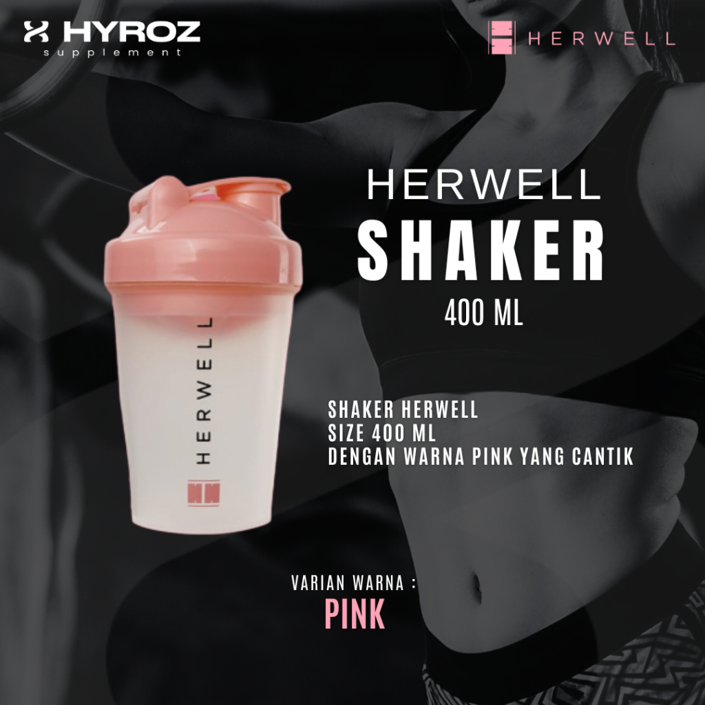 HERWELL : SHAKER Herwell Plastik 400ml