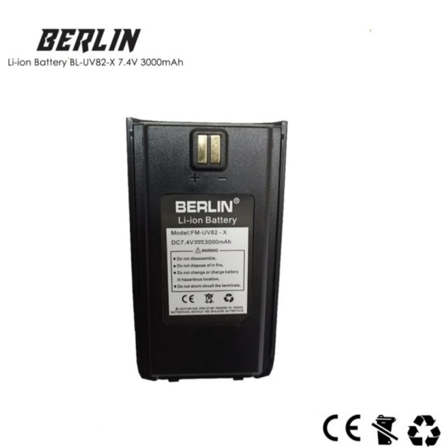 BATTERY HT WALKIE TALKIE BERLIN BL-UV82-X