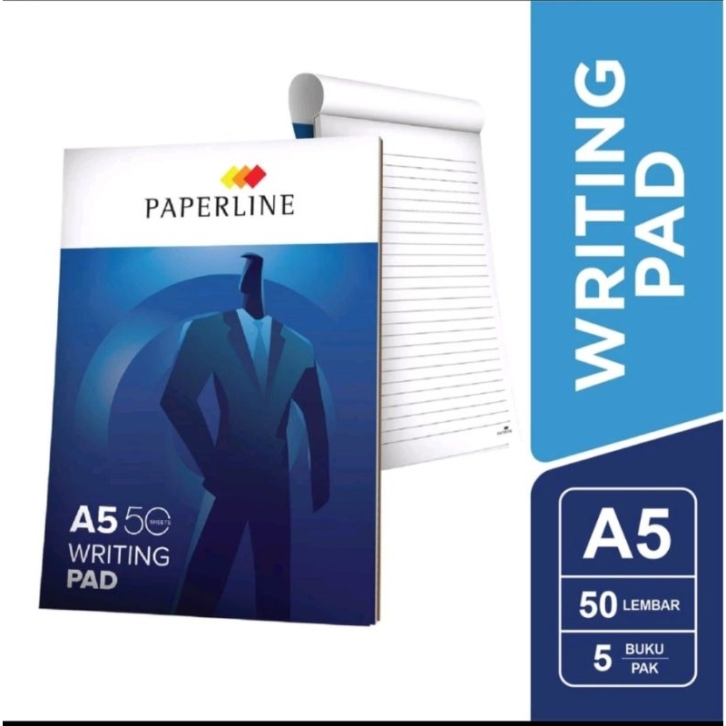 

Blocknote Garis / Writing Pad A5 Paperline 50 Lembar