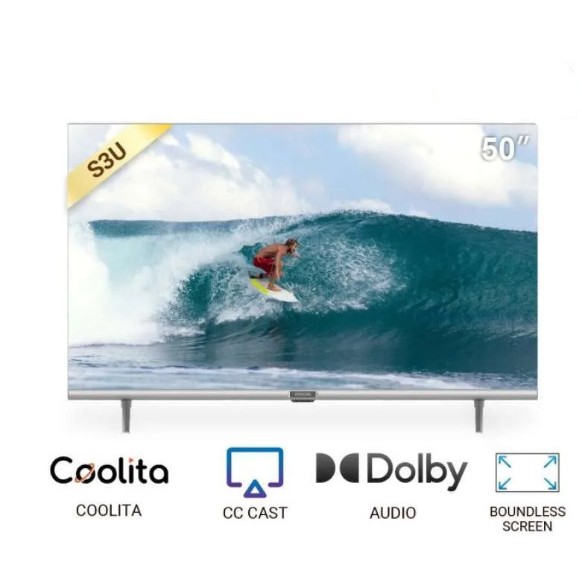 Coocaa 50 Inch Android Smart TV - 50S3U 4K UHD