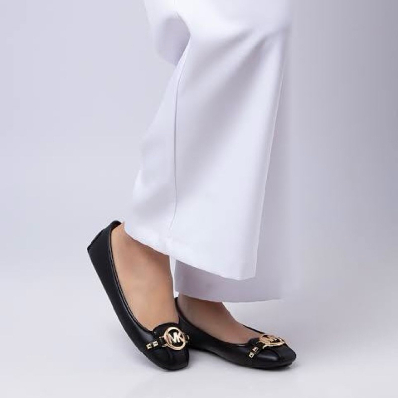Original Michael Kors MK Fulton Ballet Studded Moccasin MOC Leather Flats Ballerina Shoes