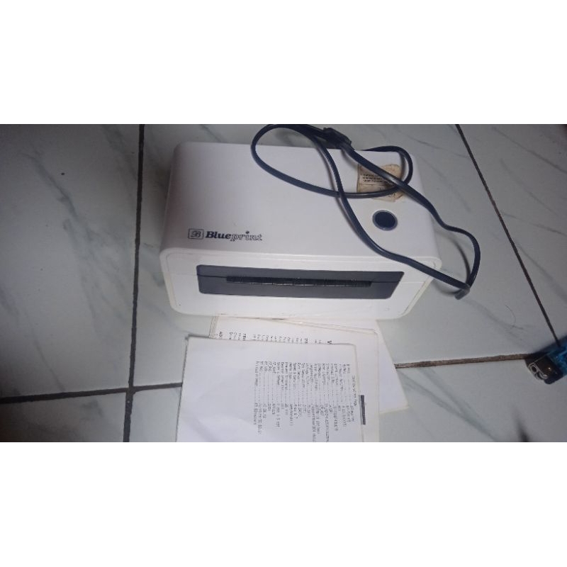 Printer Barcode thermal resi pengiriman A6 TD110D usb+Bluetooth second tinggal pake