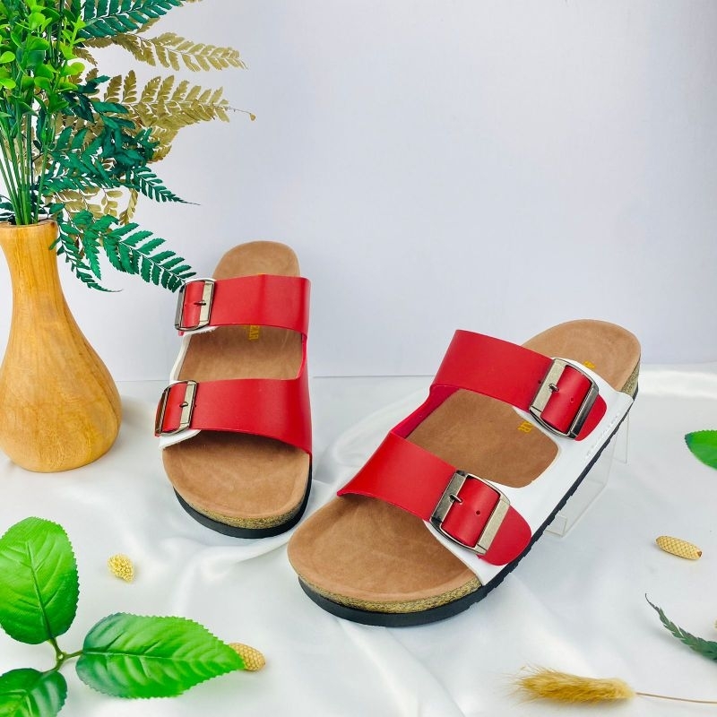 Sandal Wanita Kim Series 706/Merah Putih
