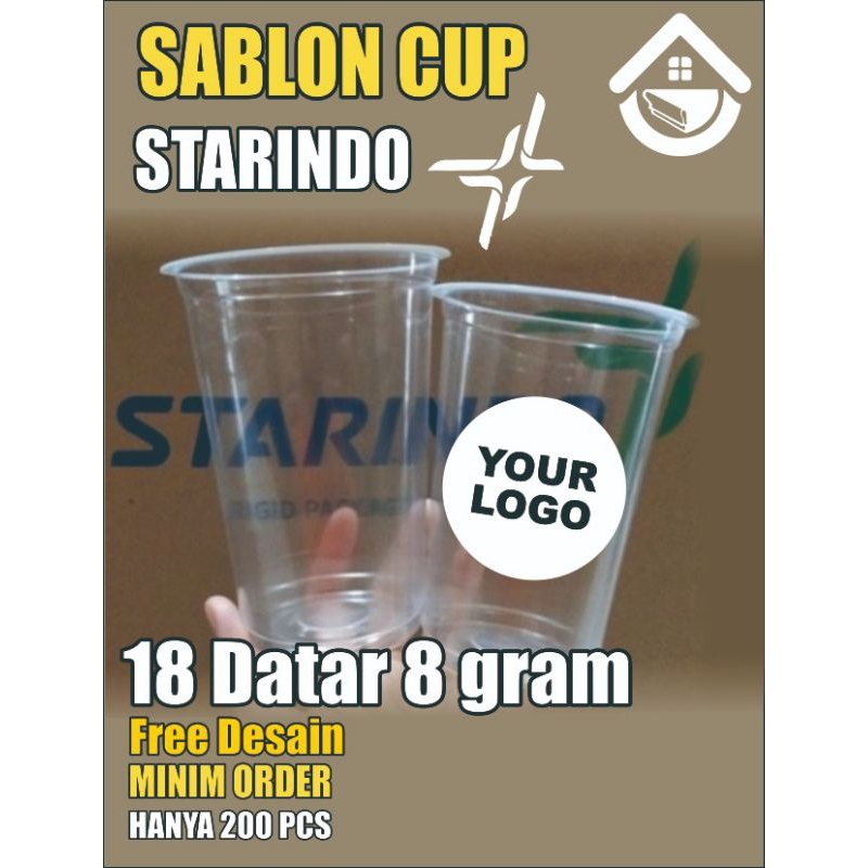 sablon cup 12/14/18oz starindo 7gram datar #SABLON #CUP #GELAS #STARINDO #PLASTIK