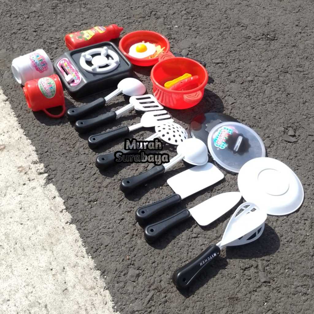 Mainan Anak Perempuan Kitchen Set Masakan Kemasan Kantong LM 10 | Mainan Edukasi Masak Masakan Set K