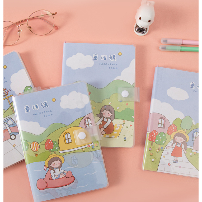 

The Party Of Rabbits & Fairytale Town Notebook Kancing dengan Halaman Full Color 128 lembar