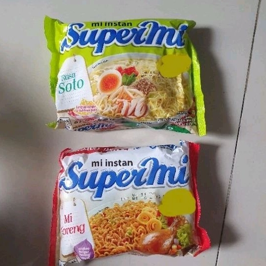 

SuperMi mie instant supermie GORENG / Kuah SOTO per varian