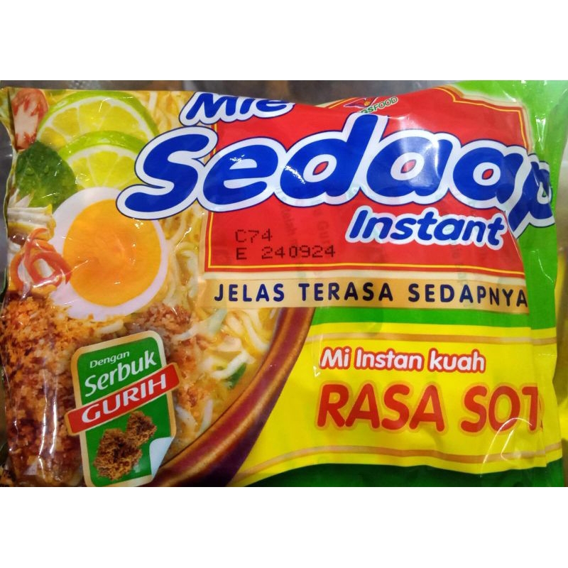 

MIE SEDAP INSTAN KUAH RASA SOTO 72 GRAM