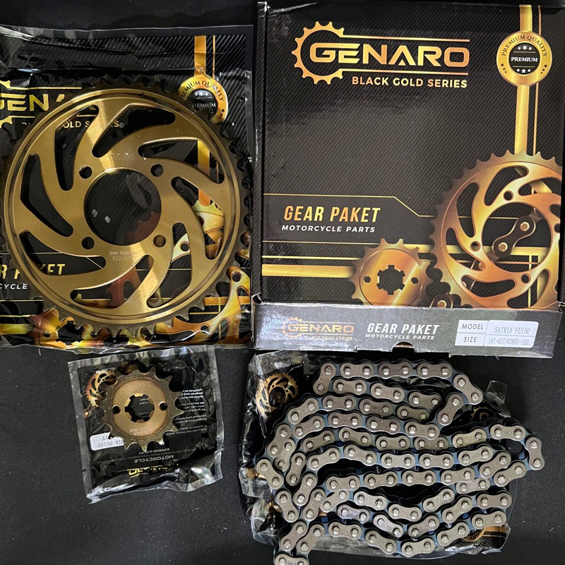 Gear Paket Satria FU150 Gear Set Gearset Rantai GENARO