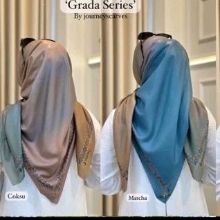 deenay kw,  deska,  hijab voal motif segiempat, laser cut