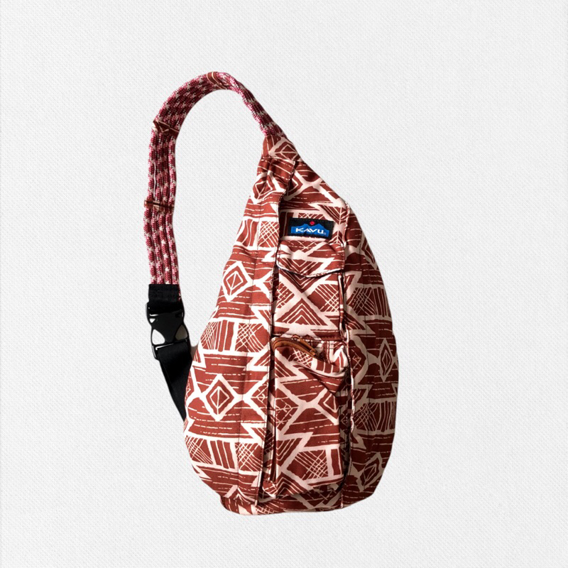Kavu Aztec Rope Sling Bag Crossbody Bag Rust
