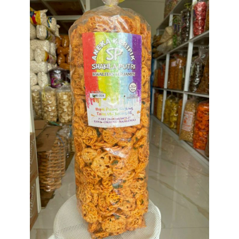 

Kerupuk Seblak rafael SPEnak bnget bebVarian rasa Rawit hijauPedas biasa yg kuningRawit merahBerat 1.8kg/ballFlash sale khususHrga 65rb/ball RR BISA COD INSTAN DALAM 2 JAM