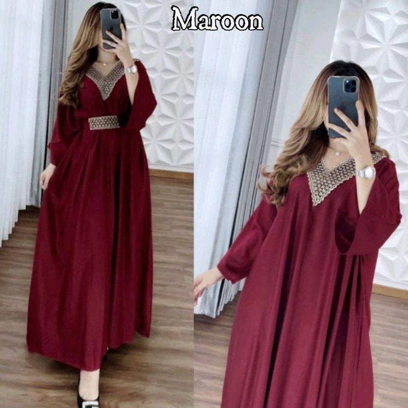 NEW ARRIVAL DRESS TSAMIRA RENDA ORI | DRESS WANITA KEKINIAN | DRESS WANITA JUMBO | DRESS ARABIAN VIR