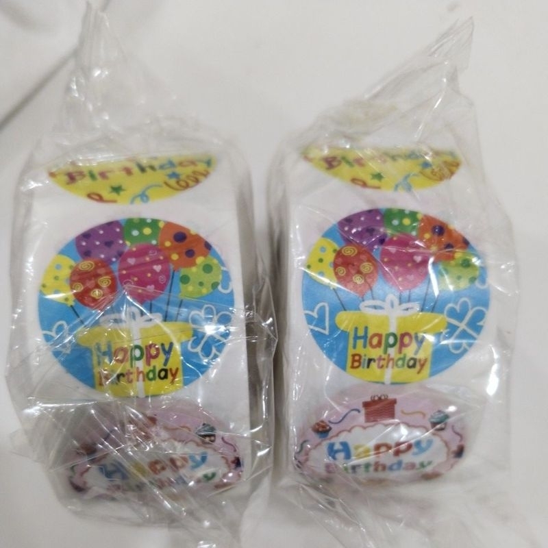 

stiker Happy birthday 500pc