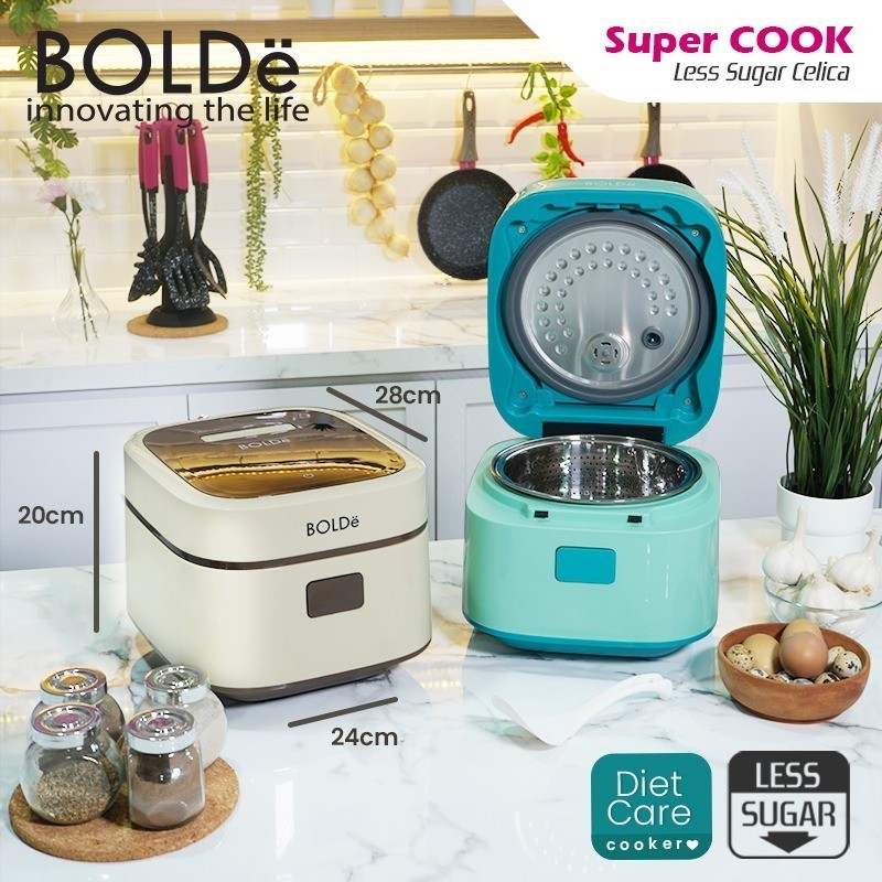 BOLDe Rice Cooker Low Sugar 1.2 Liter Celica Digital Rice Cooker / Penanak Nasi