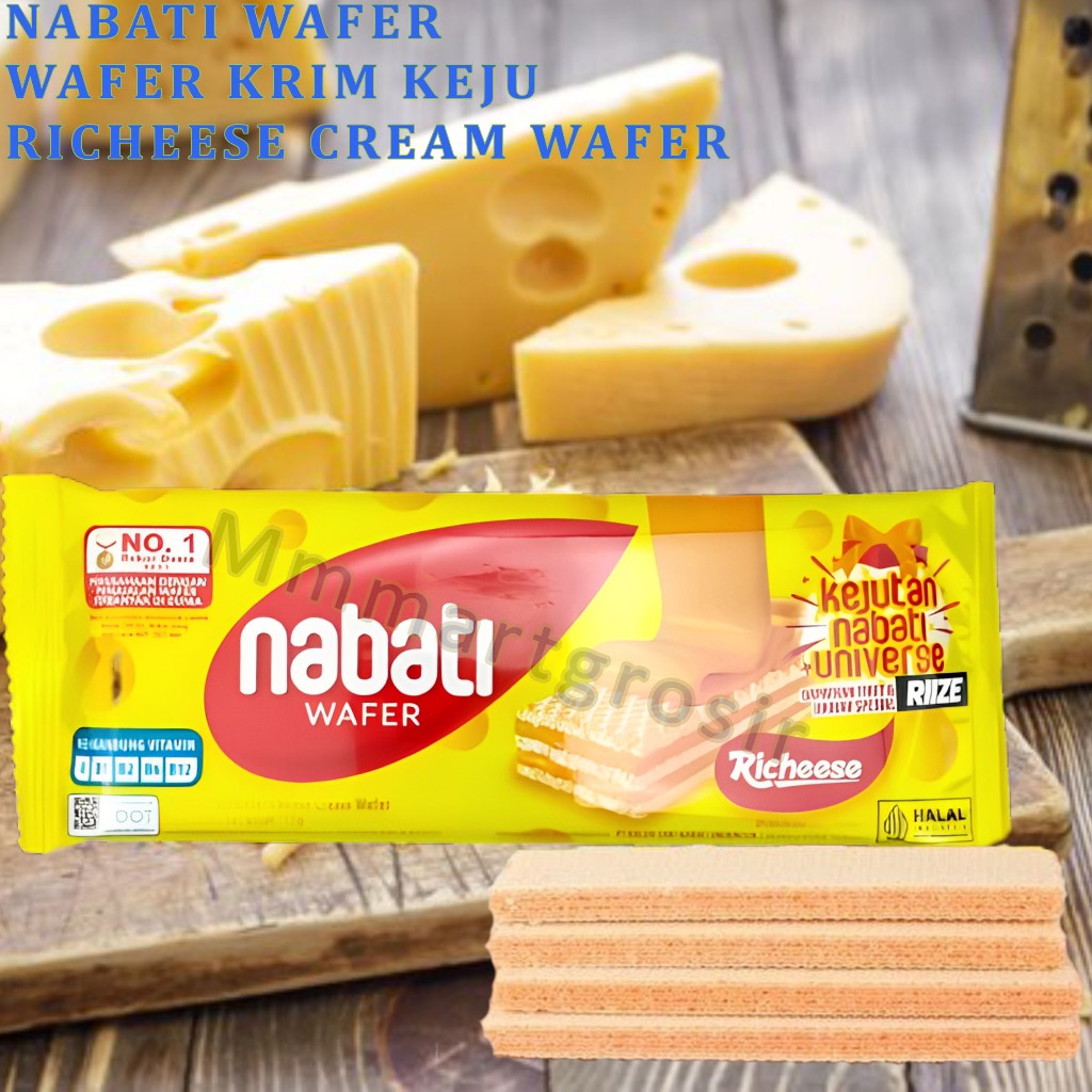 

Nabati Wafer / Wafer Krim keju / Wafer Lapis Krim Keju / 15gr